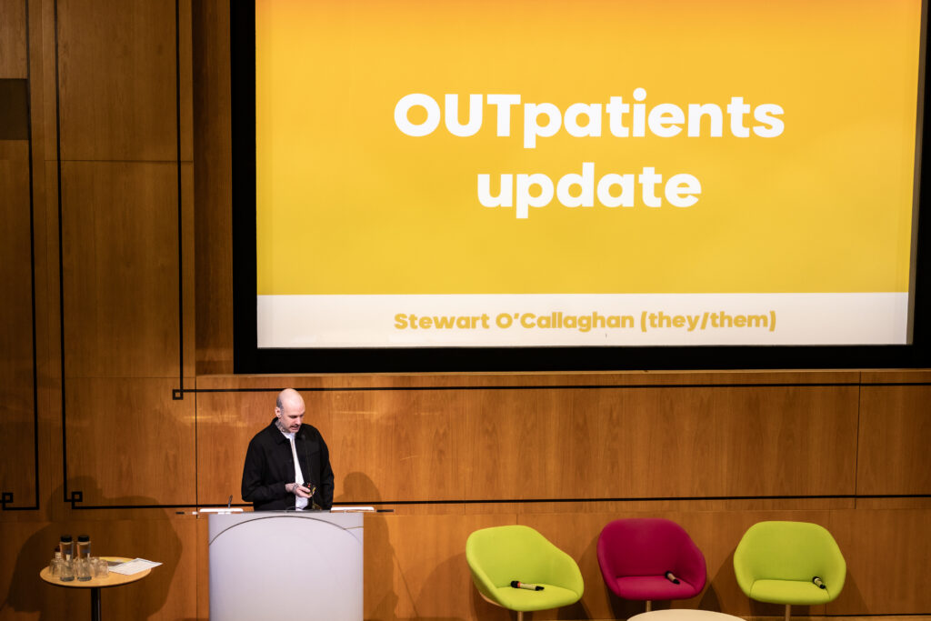 Our CEO & Founder, Stewart O'Callaghan giving the OUTpatients' updates